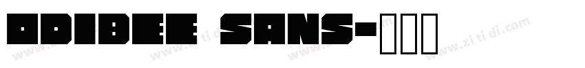 Odibee Sans字体转换